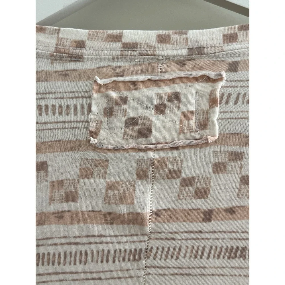 NWT Free People We The Free Nina Printed Short Sleeve Tee Shirt Size S